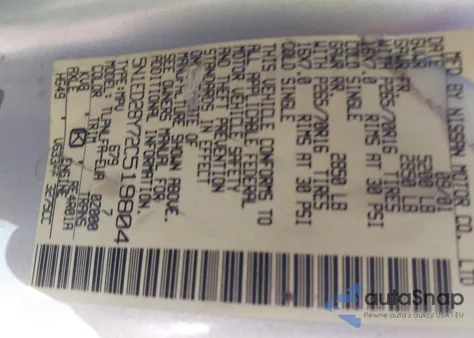 2002 Nissan Xterra Se из США, поврежденный, VIN 5N1ED28Y72C519804